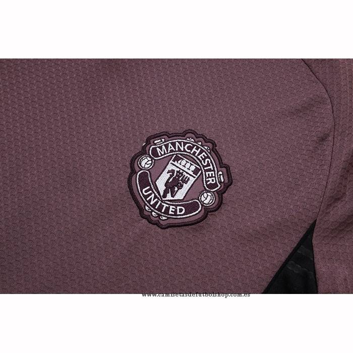 Chandal del Manchester United 25-26 Manga Corta Marron - Pantalon Corto